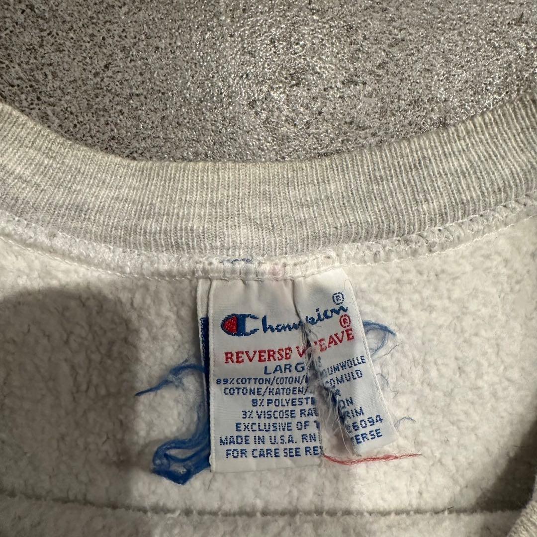 90s Champion Reverse Weave 刺繍タグ 目無し USA製