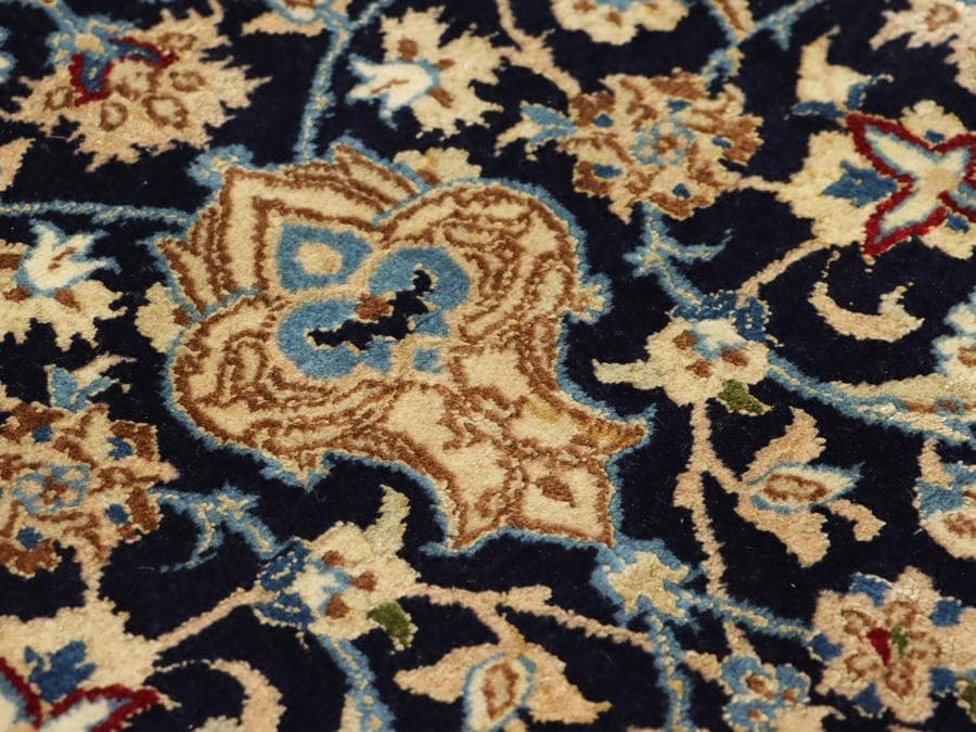 専用Y2301 ペルシャ絨毯 イラン ナイン ウール 手織 大判205×130㎝