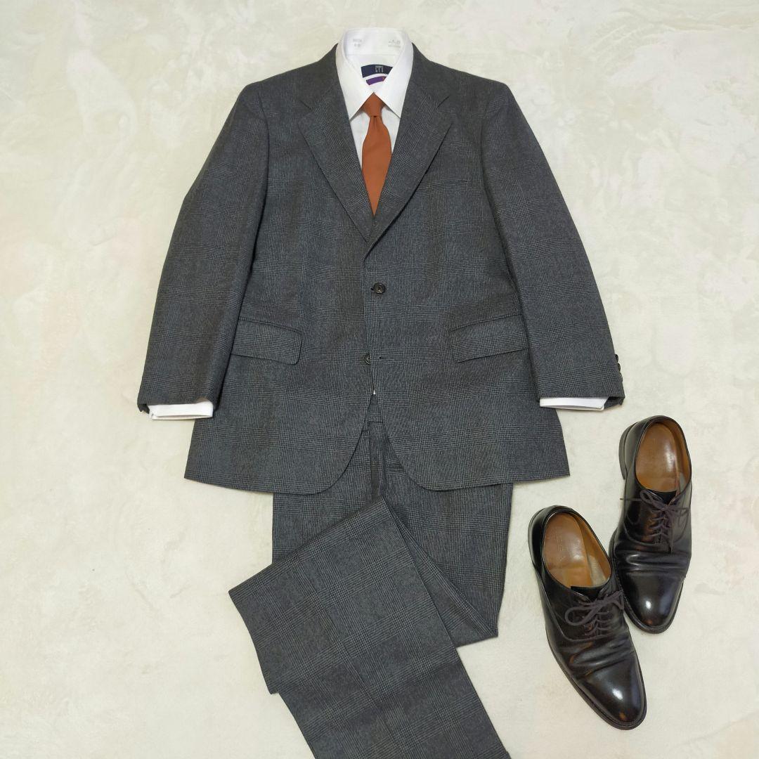 美品　J.PRESS　グレンチェック柄　シングルスーツ　セットアップ