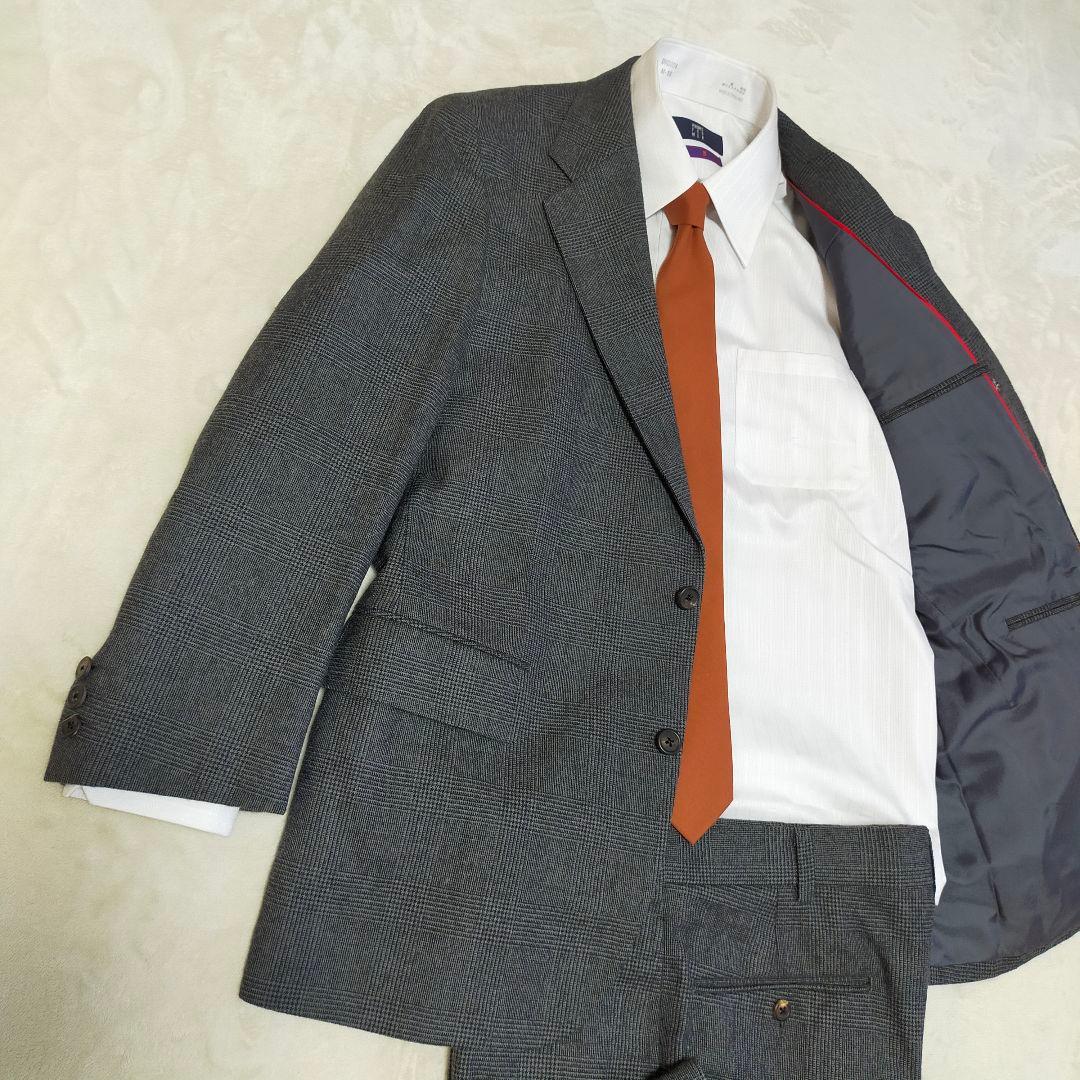 美品　J.PRESS　グレンチェック柄　シングルスーツ　セットアップ