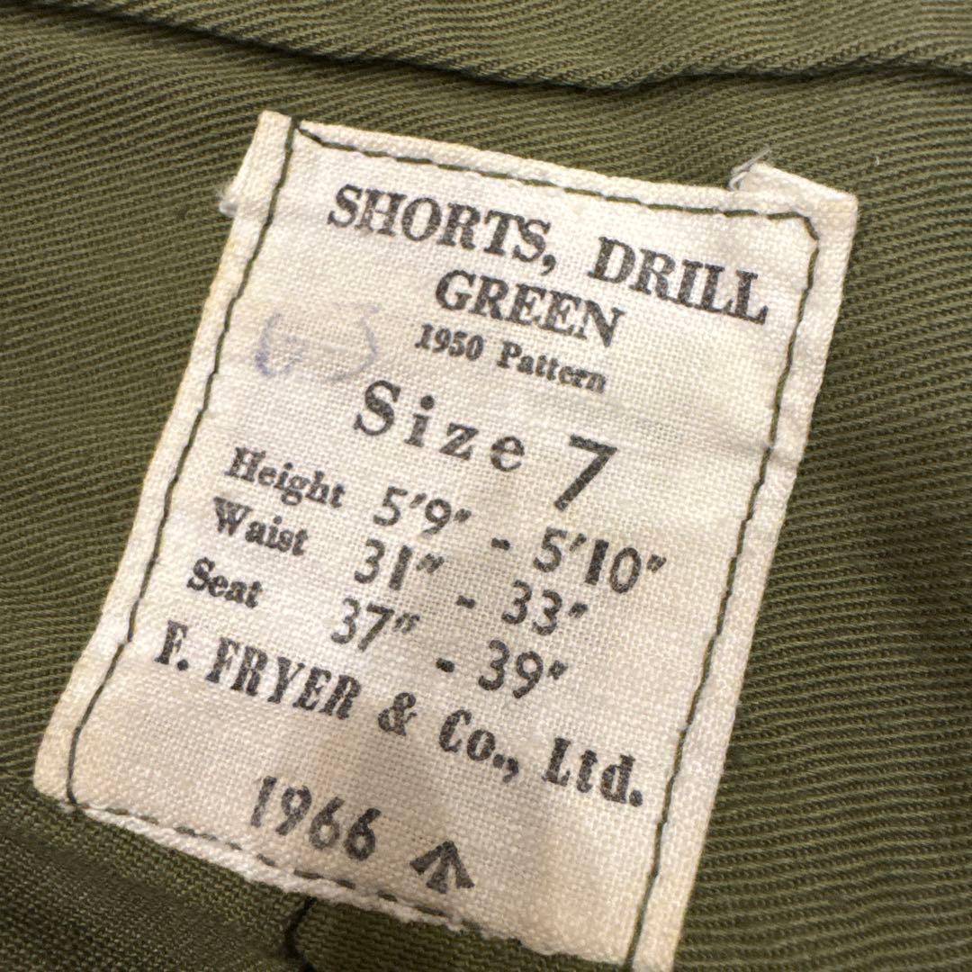 1966 イギリス軍 Drill Khaki グルカショーツ ヴィンテージ
