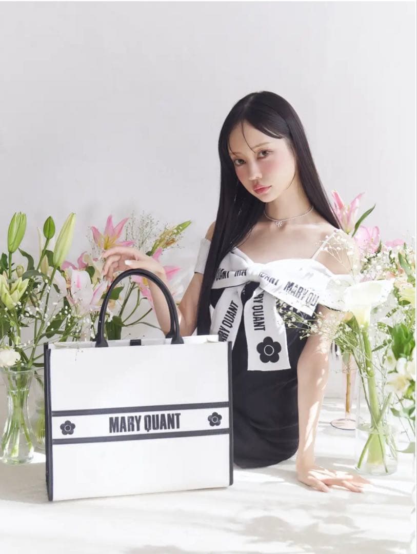 【EATME×MARY QUANT】リボンデザインニットワンピース