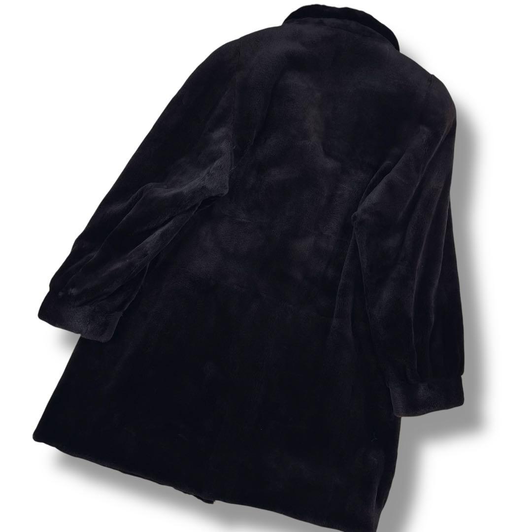 【Leo】極美品 サガミンク ロイヤル ブラックミンクコート シェアード