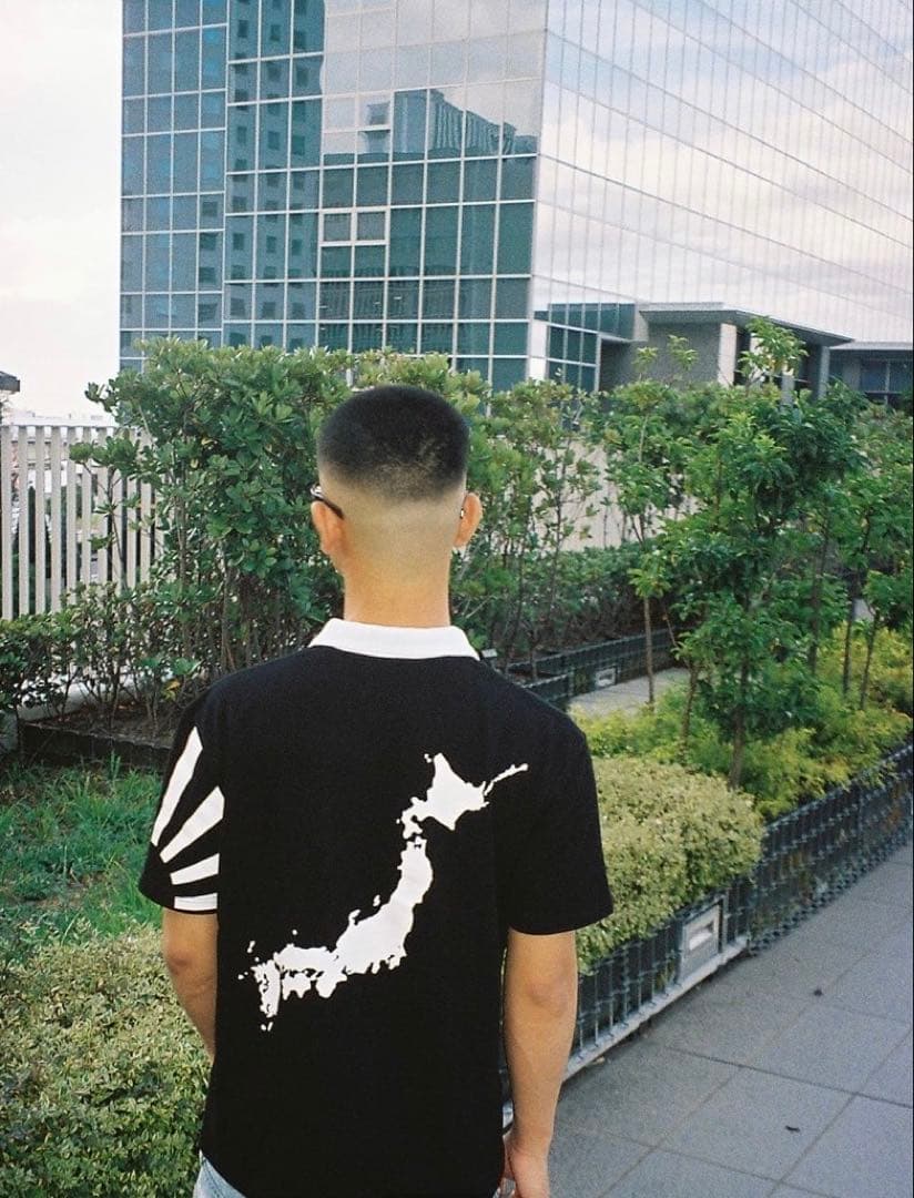 Pedestal japan polo tee 日本地図 flexwitme m