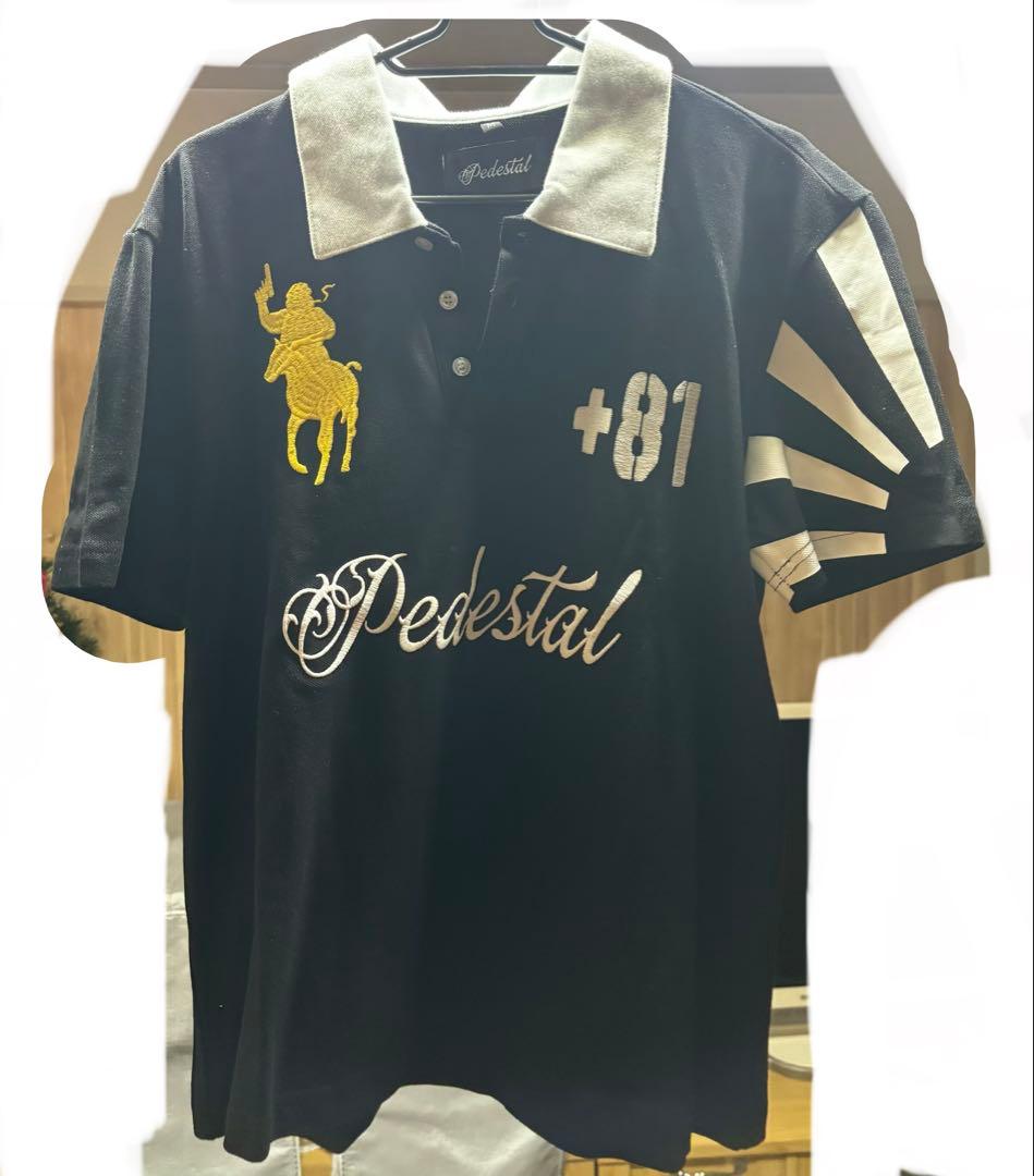 Pedestal japan polo tee 日本地図 flexwitme m