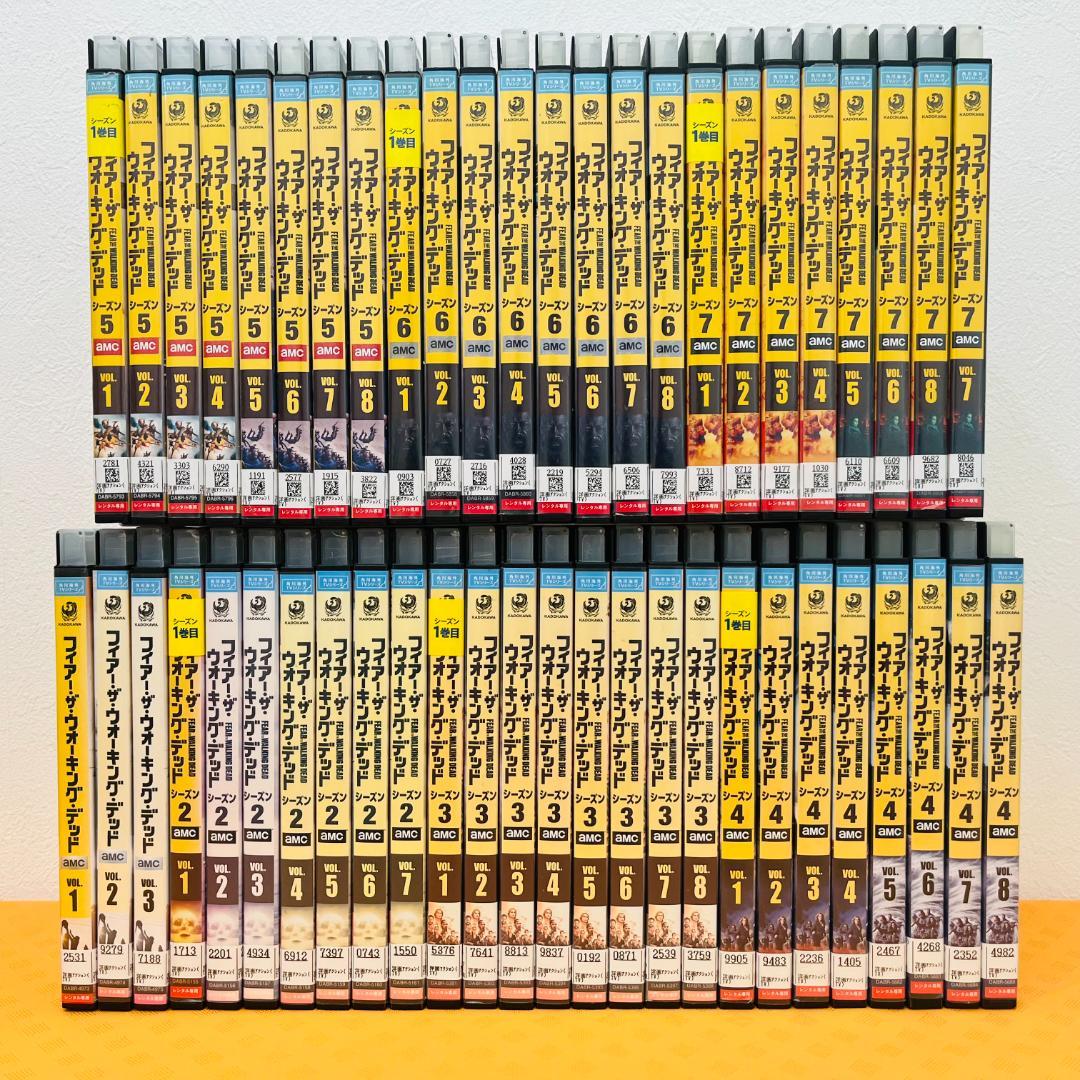 『フィアー・ザ ウォーキング・デッド』シーズン1～7 計50巻 レンタル済DVD