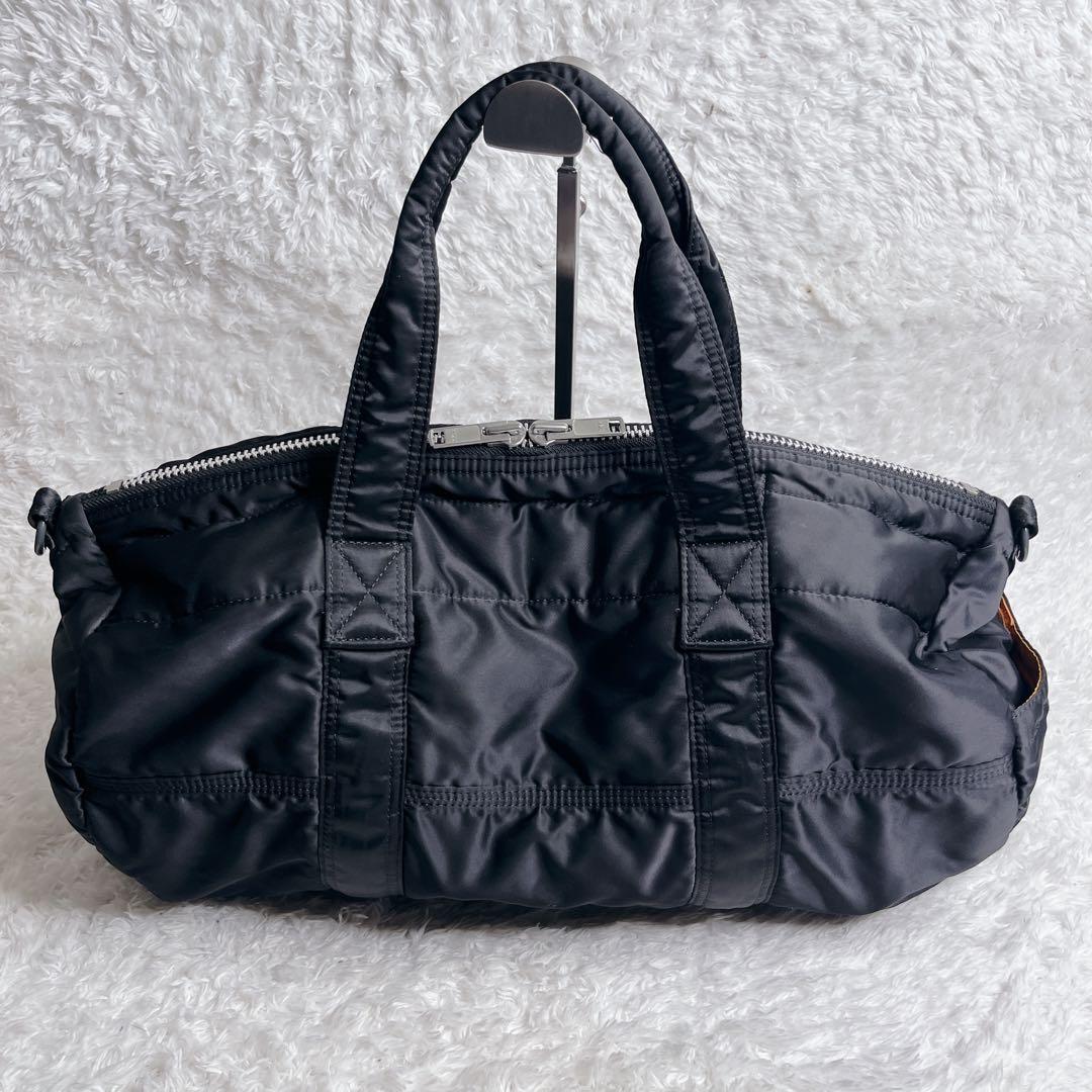 ポーター タンカー 2way ボストンバッグ ブラック 旅行 大容量 通勤 黒