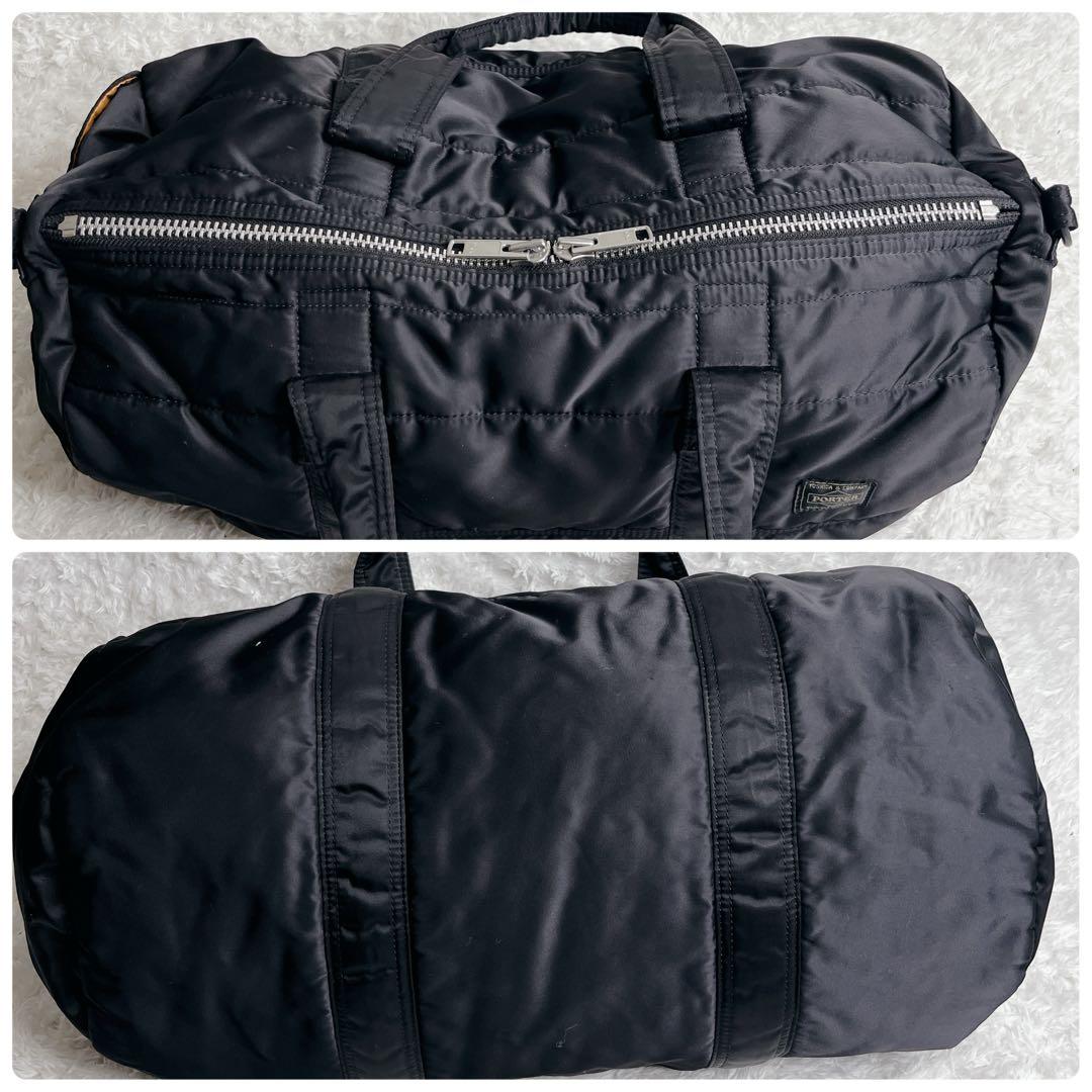 ポーター タンカー 2way ボストンバッグ ブラック 旅行 大容量 通勤 黒