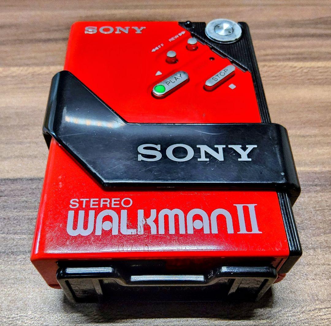 【レア！】SONY ウォークマン WM-2 レッド 整備済完全動作品