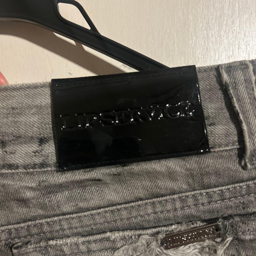 LIT SERVICE ダメージ加工ショートパンツ グレー 平成ギャル y2k