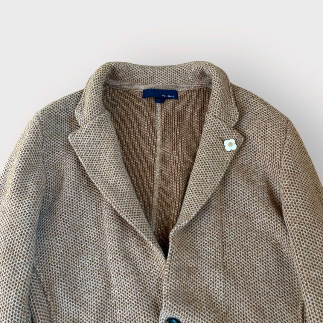 LARDINI ラルディーニ アルパカ混　ニットジャケット テーラードジャケット