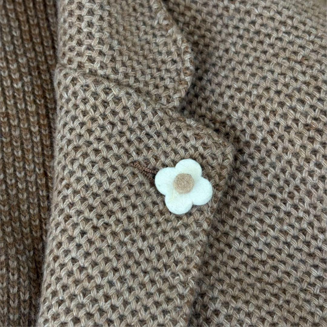 LARDINI ラルディーニ アルパカ混　ニットジャケット テーラードジャケット