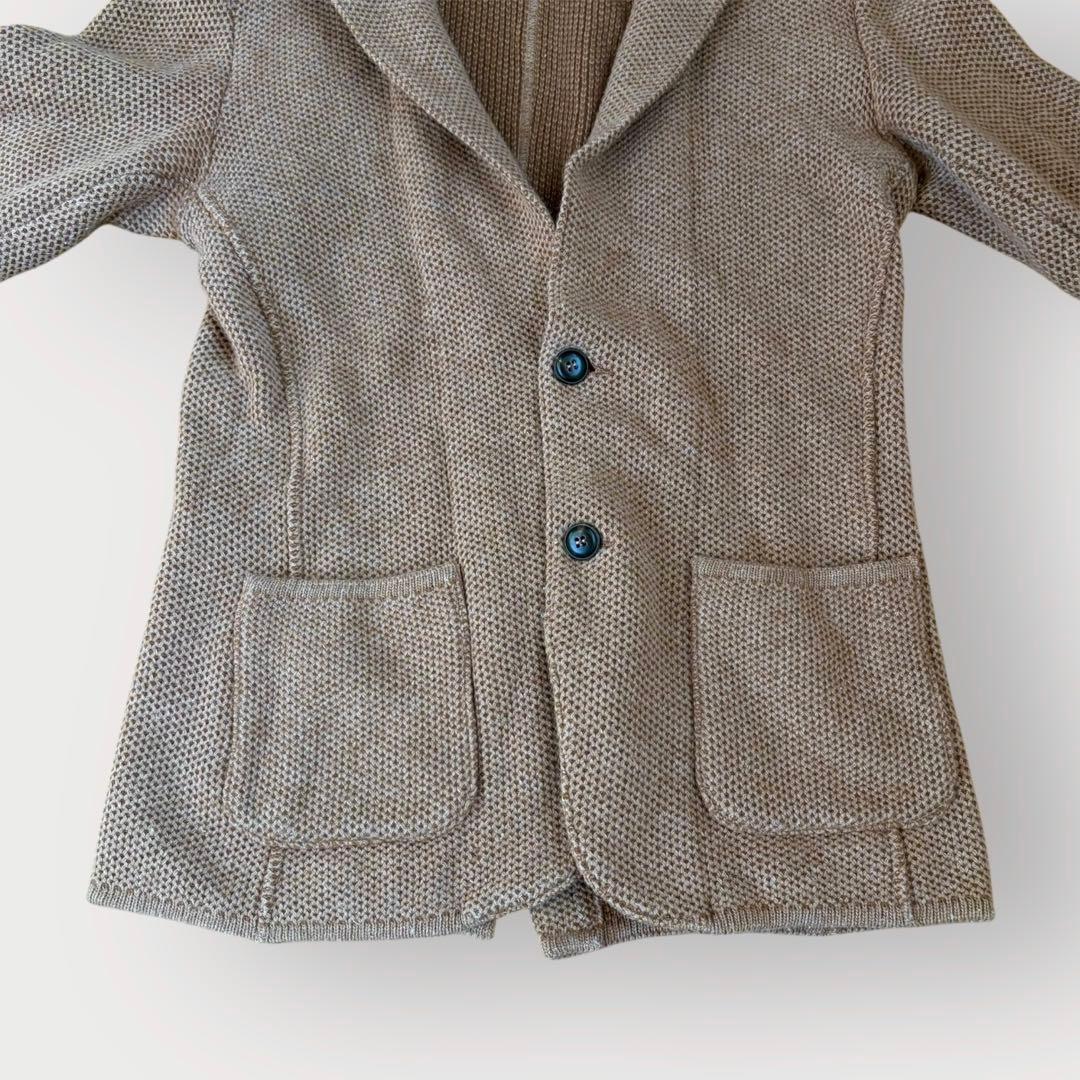 LARDINI ラルディーニ アルパカ混　ニットジャケット テーラードジャケット