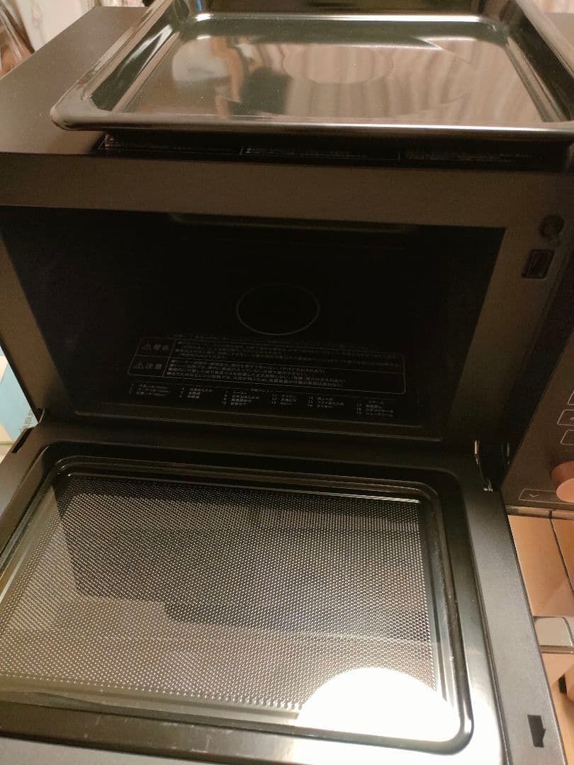 ⭐︎山善スチームオーブンレンジ 25L角皿付き MRK-F250TSV(B)