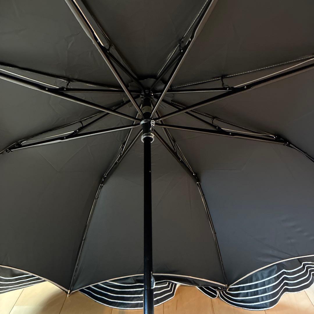 ビューランス　持ち手付き晴雨兼用日傘　キャメルブラウン