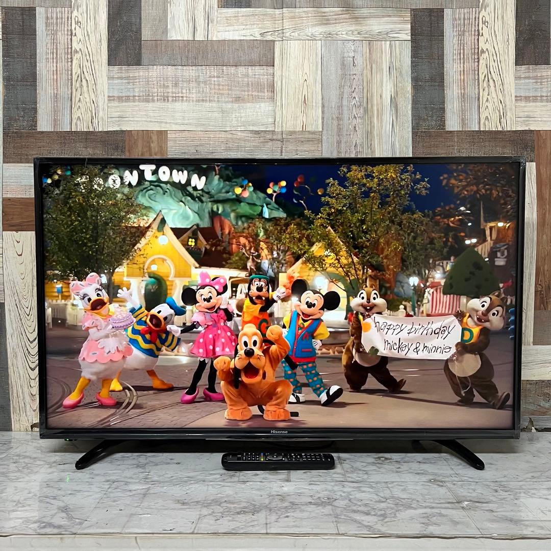 即日受渡❣️全国送料込ハイセンス 43V型 液晶テレビ外付HDD裏番組録画対応