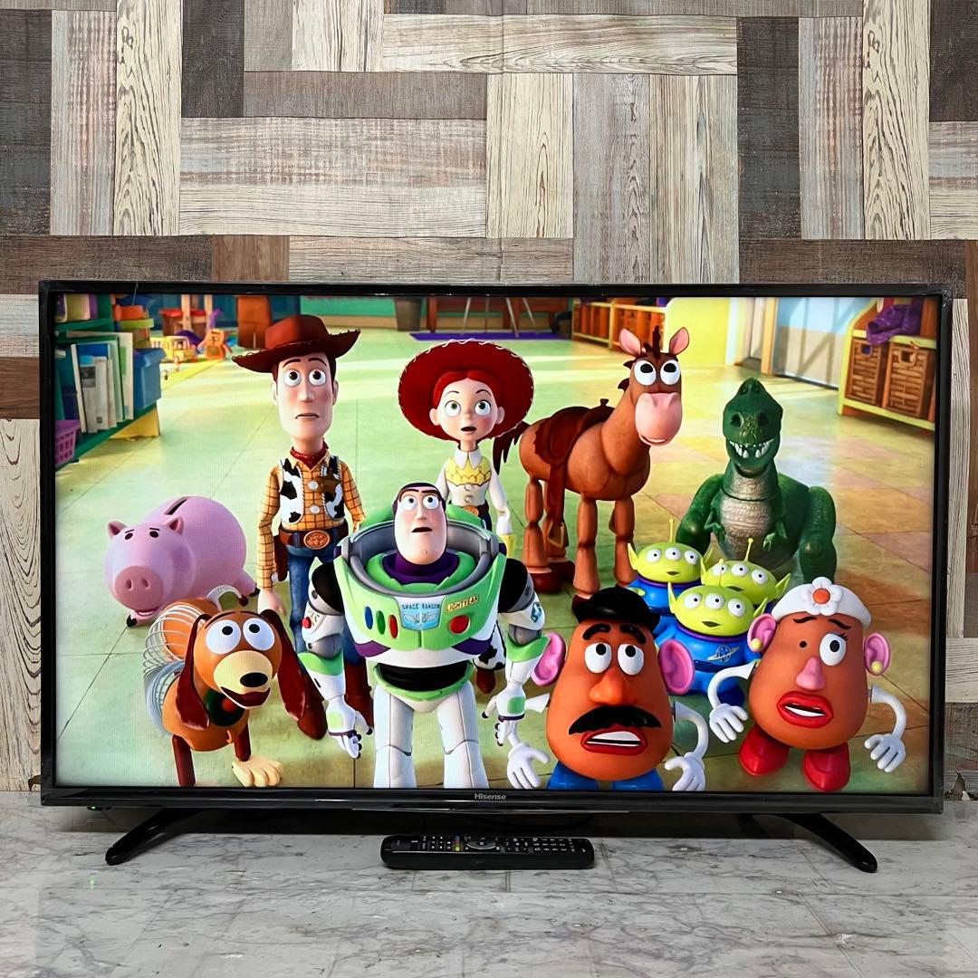 即日受渡❣️全国送料込ハイセンス 43V型 液晶テレビ外付HDD裏番組録画対応