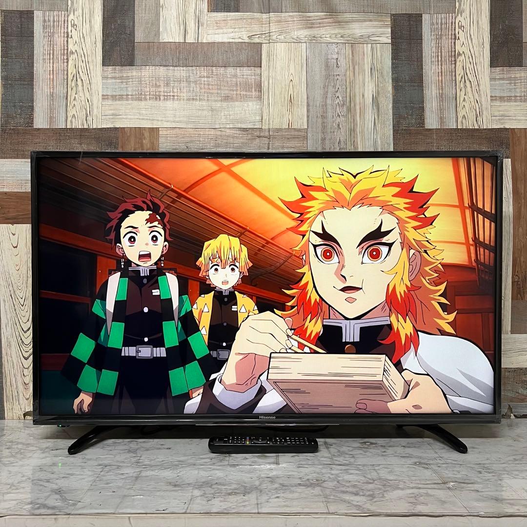 即日受渡❣️全国送料込ハイセンス 43V型 液晶テレビ外付HDD裏番組録画対応