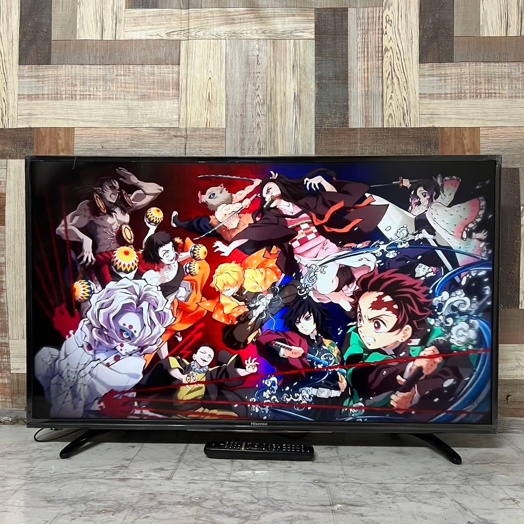 即日受渡❣️全国送料込ハイセンス 43V型 液晶テレビ外付HDD裏番組録画対応