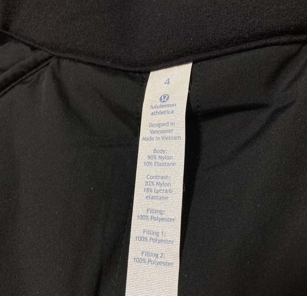 lululemon ルルレモン 中綿ジャケット　ブラック　4 S