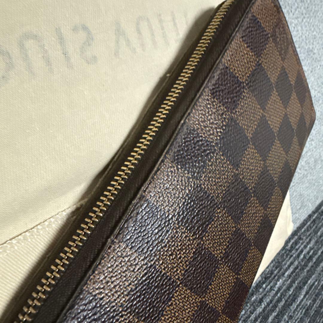 【安価！良品】LOUIS VUITTON ダミエ　ジッピーウォレット