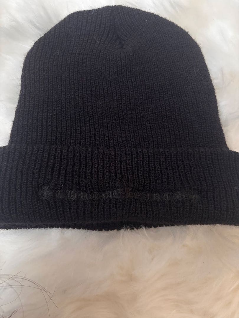 クロムハーツ　クロス　黒　ニット帽