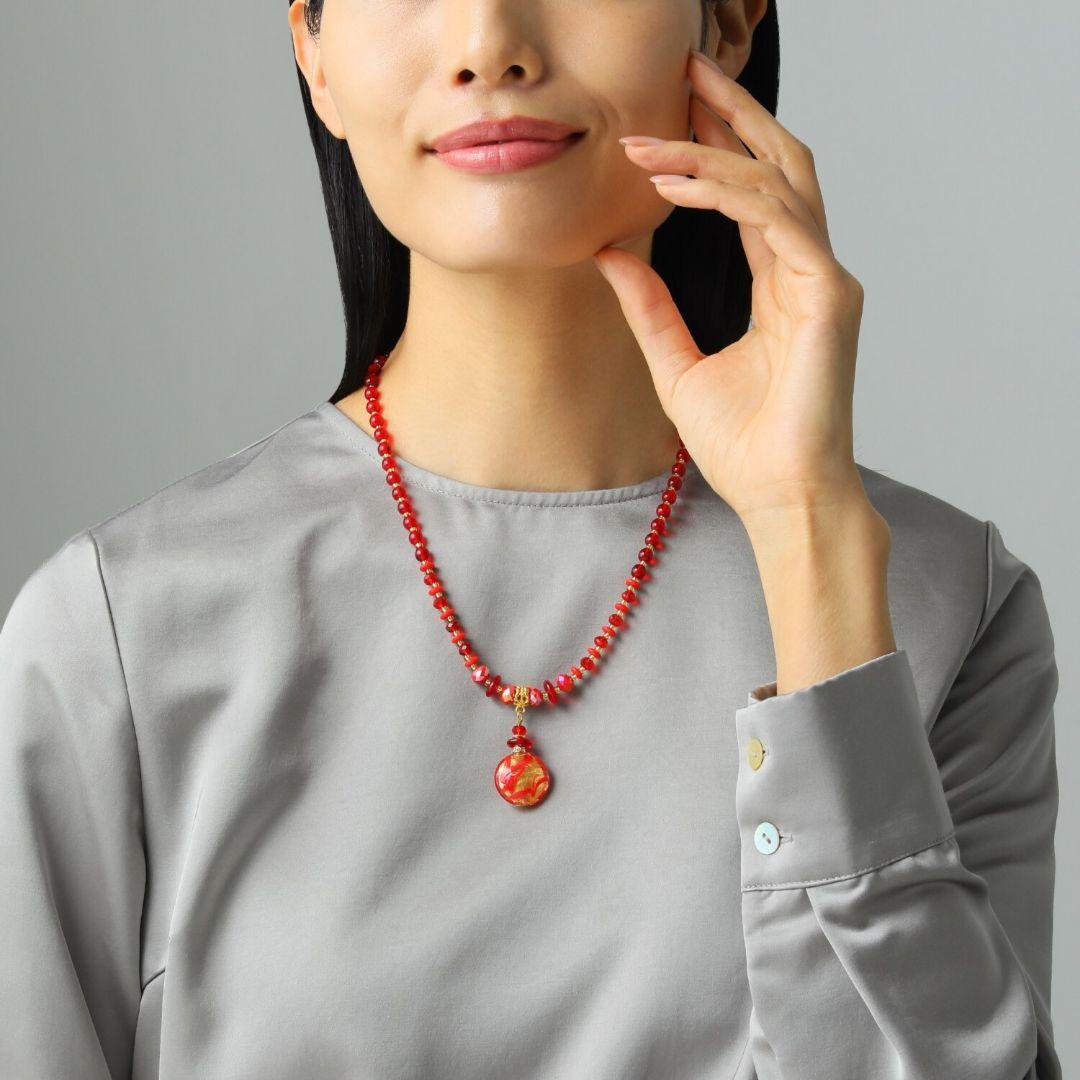 ベネチアンガラス ソンメルソ＆ヴェッテ ネックレス