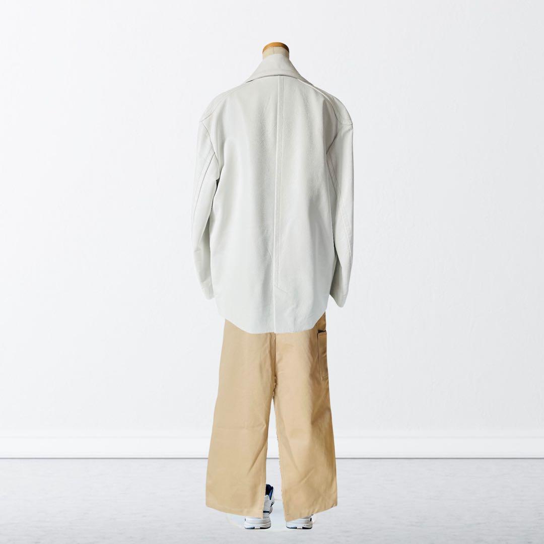 MERYLL ROGGE レザー ジャケット 白 36 メリルロッゲ