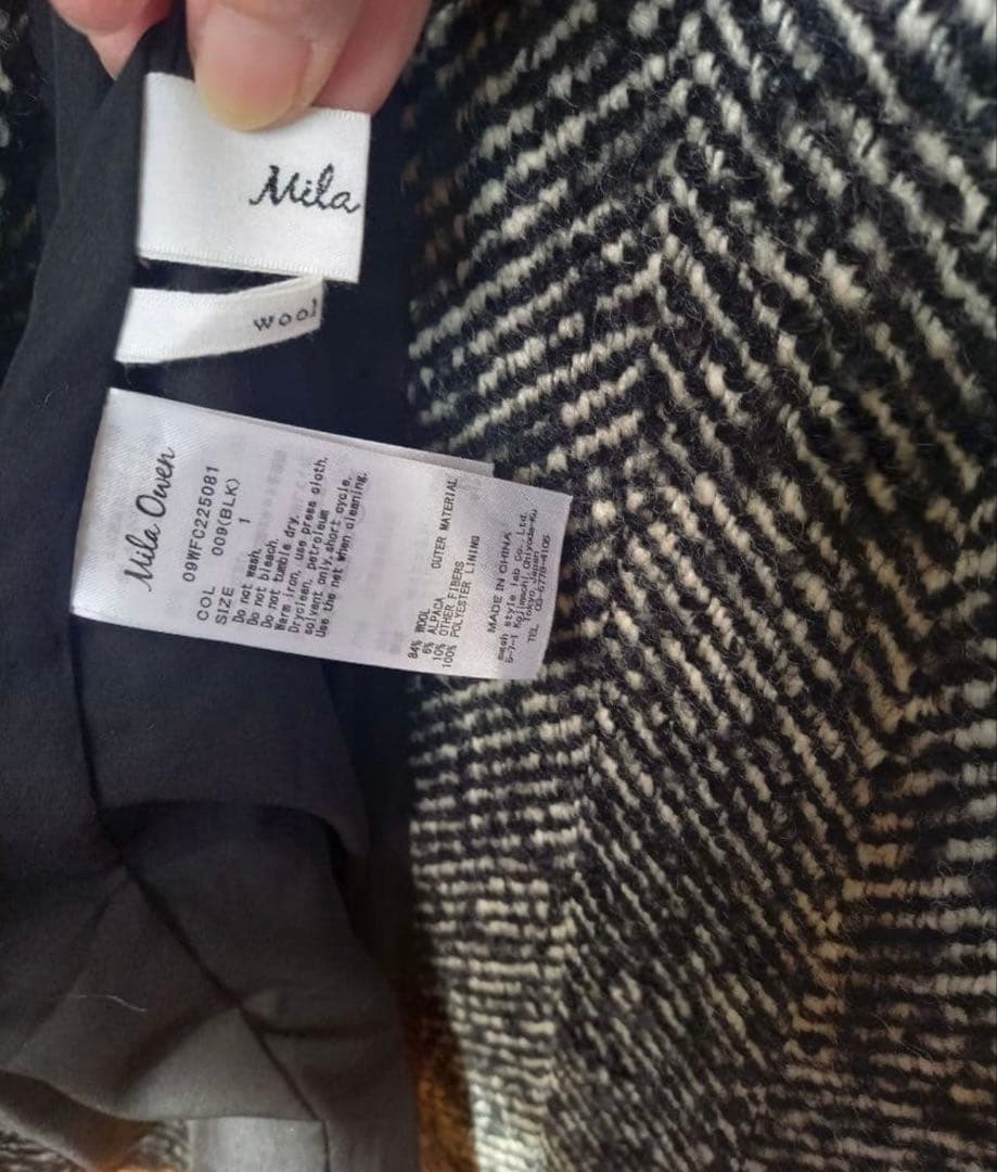 新品♡ミラオーウェンダブルブレストテーラードジャケットサイズM01