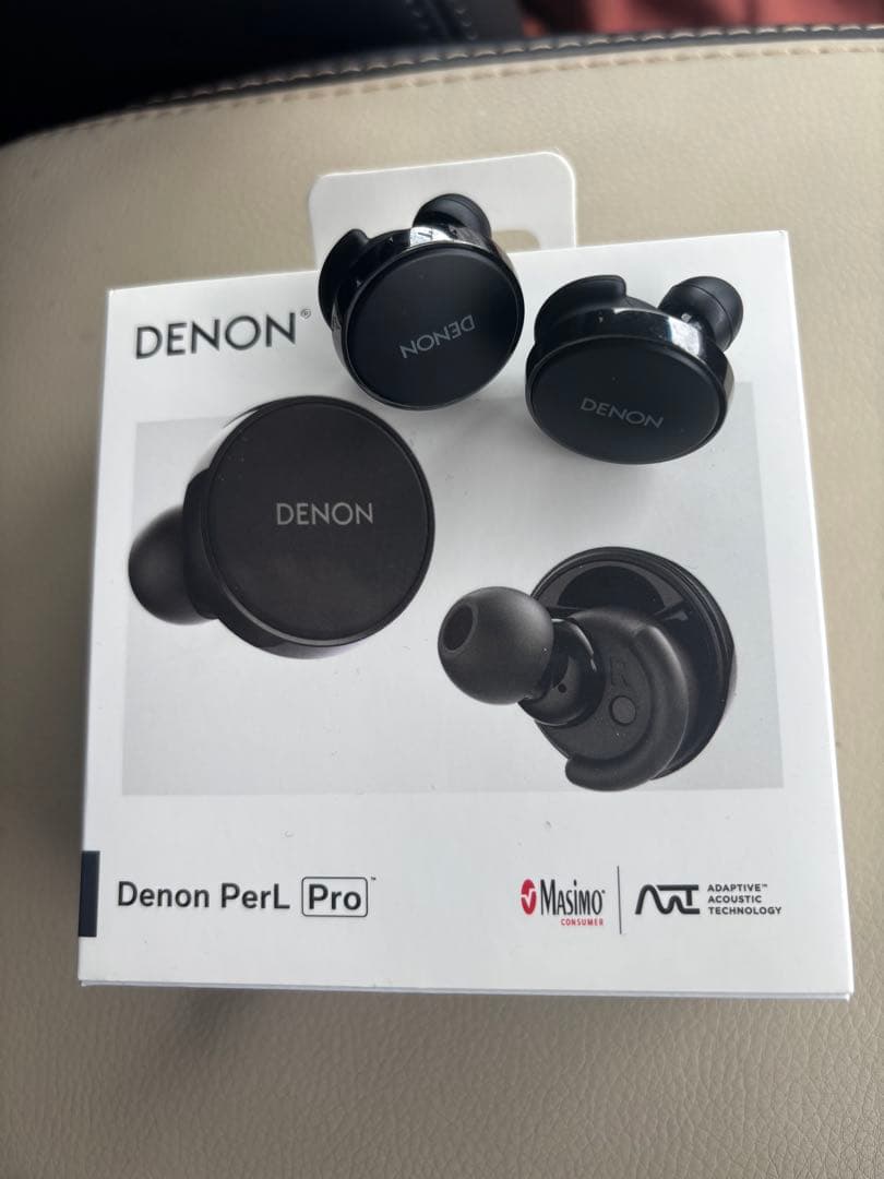 DENON PerL Pro ワイヤレスイヤホン ブラック　ケース付き