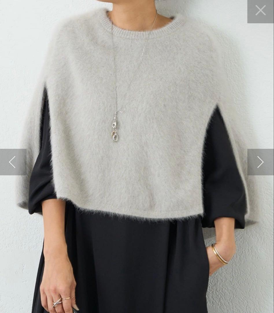 ~12/16値下げ 美品 ファーニットポンチョ BEARDSLEY(ビアズリー)