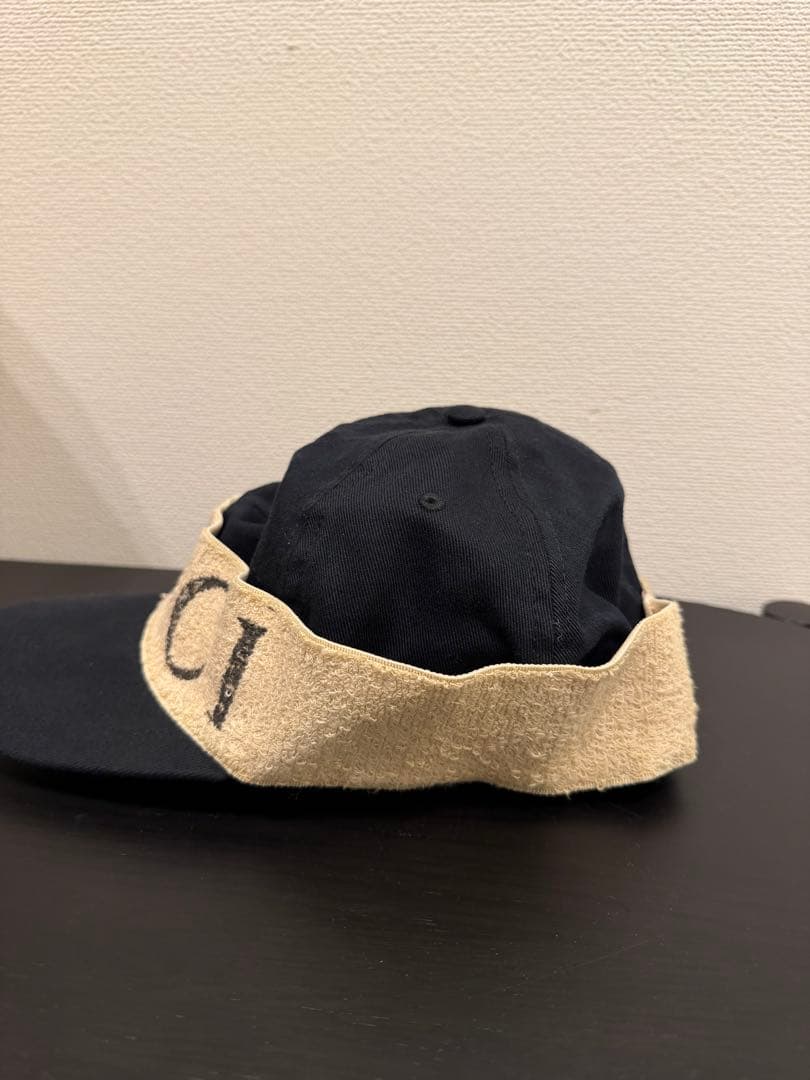 GUCCI ロゴタオル キャップ ブラック XL