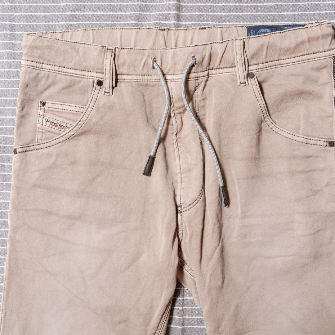 DIESEL KROOLEY-NE ベージュ チノパン ジョグジーンズ W30