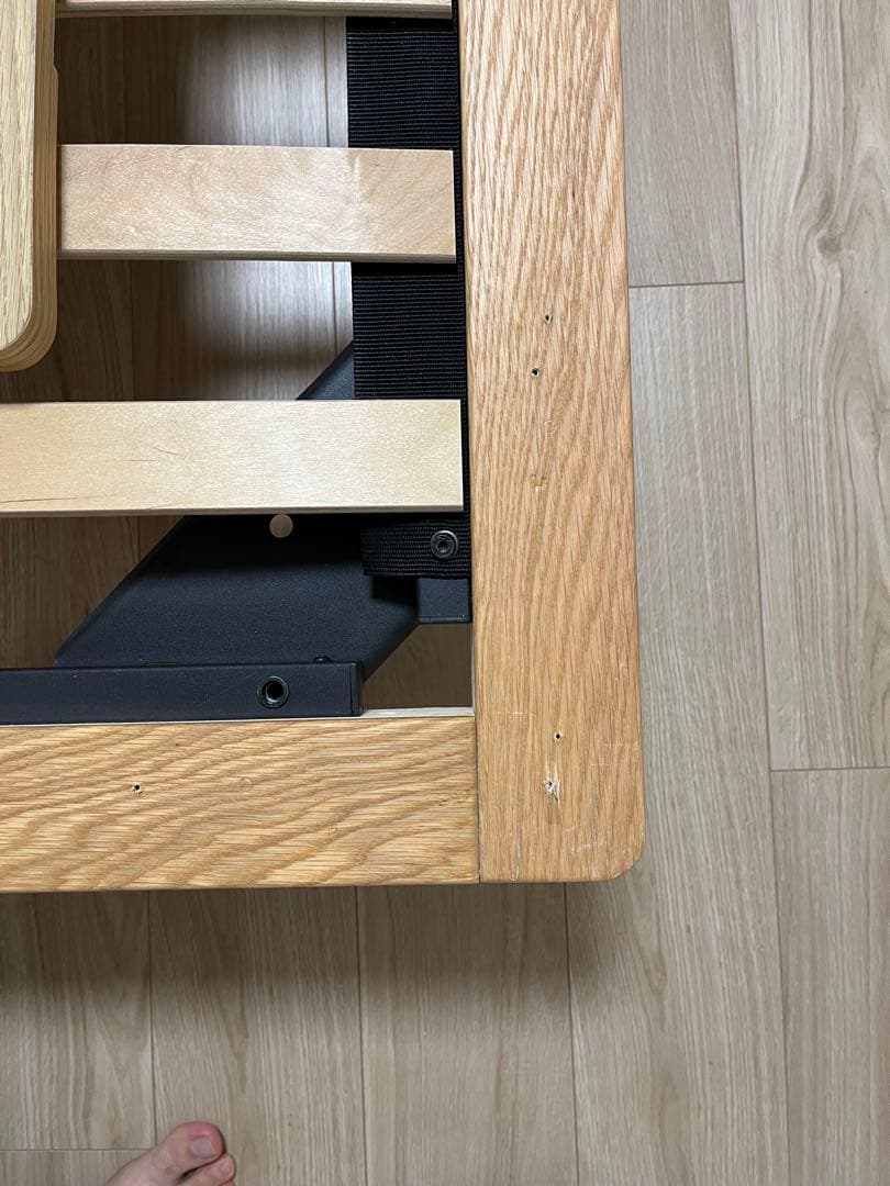 無印良品 オーク材 シングルベッドフレームヘット付き