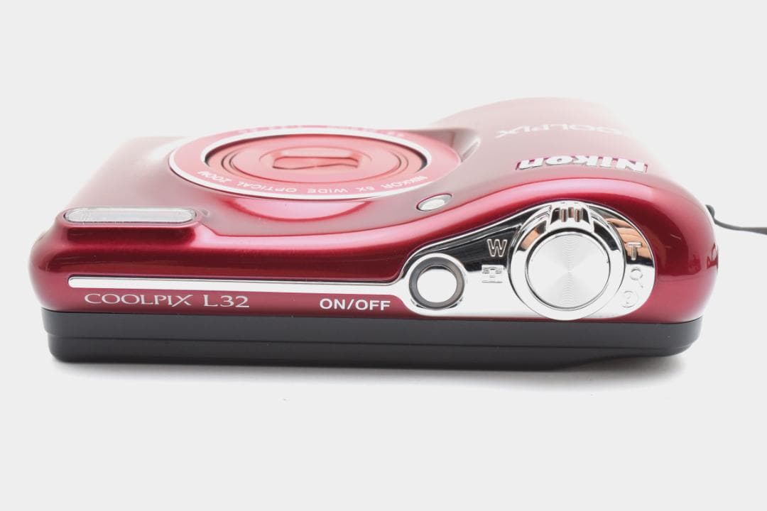 ニコン　Nikon COOLPIX L32 レッド 乾電池仕様 《動作確認済み》