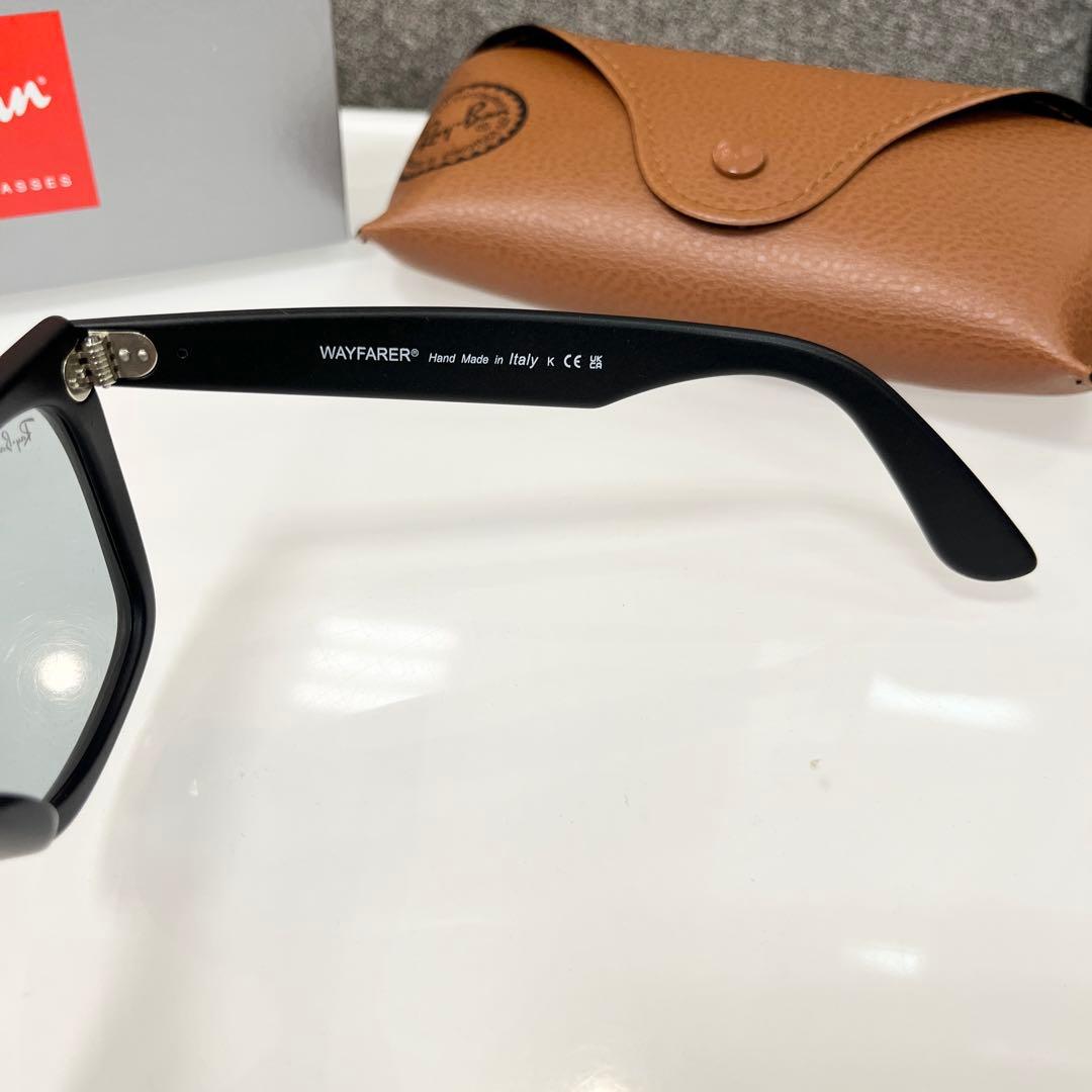 横浜即発送RayBanWAYFARER マットブラック/ライトグレイ木村拓哉さん