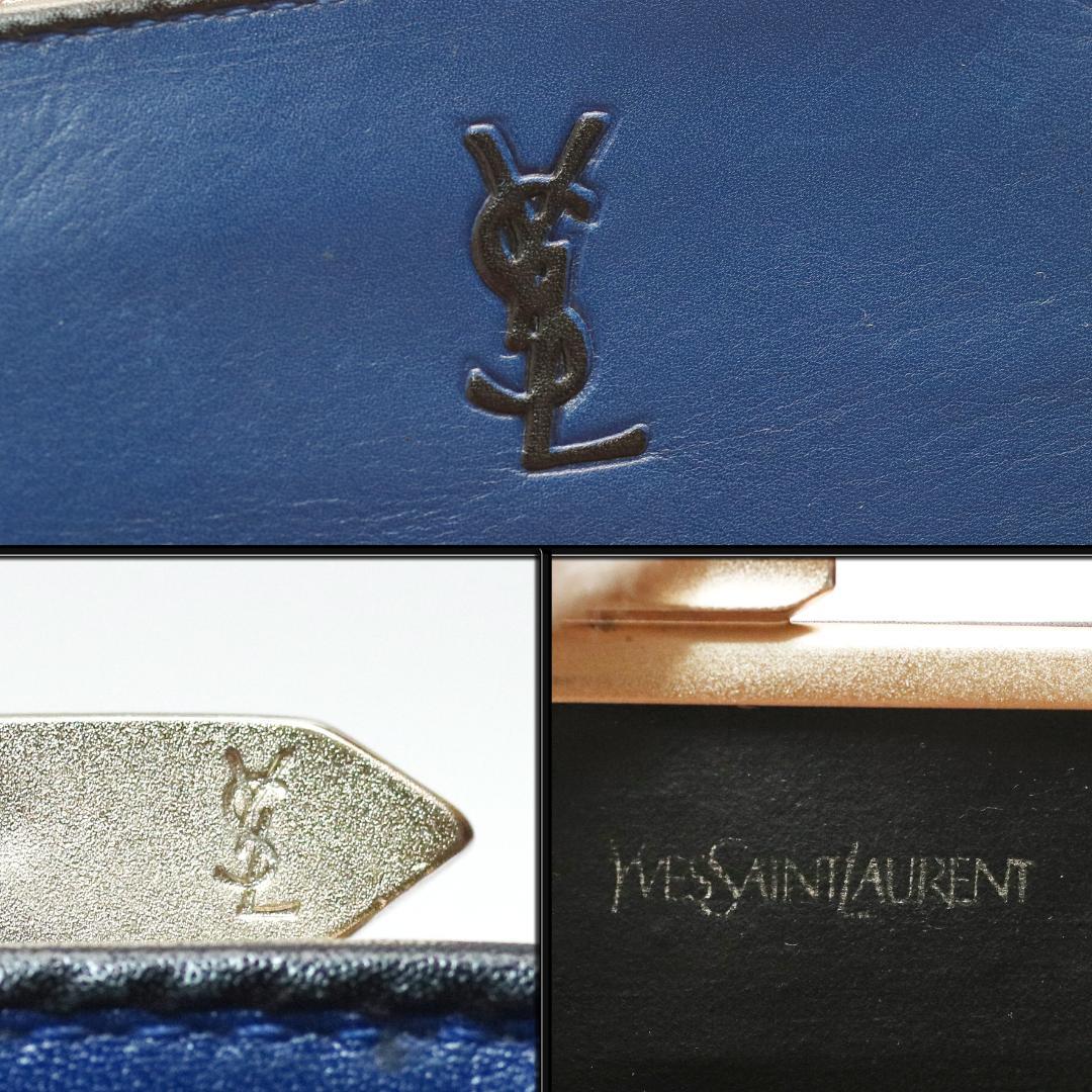 【ヴィンテージ】◇イヴサンローラン◇ YSL / バイカラー / ケース