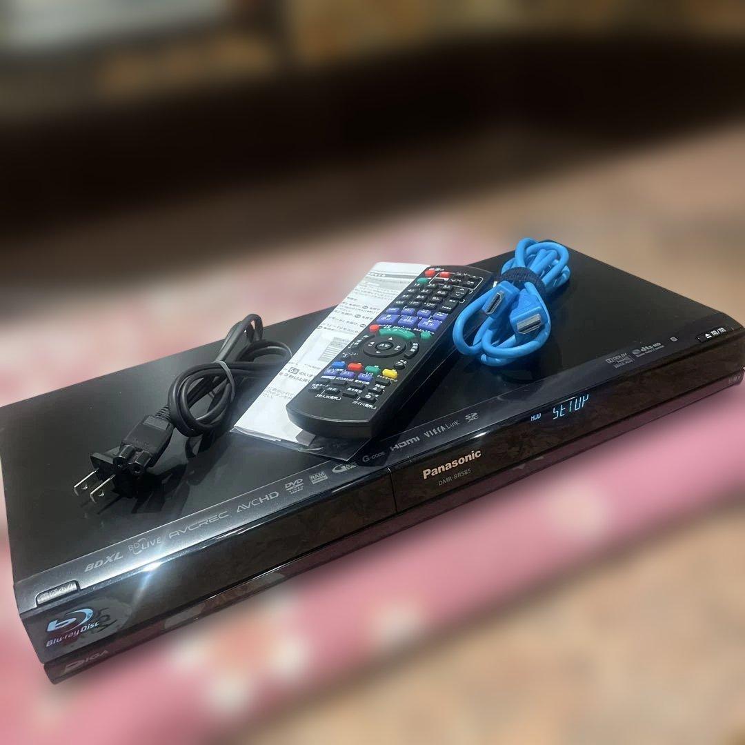パナソニックDIGA DMR-BR585 新品リモコン等付きフル装備！感動品！
