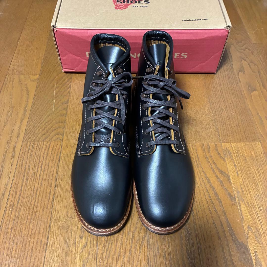 美品 REDWING ベックマン フラットボックス 9060 茶芯 9.5 箱付