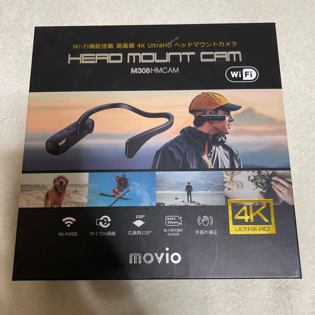 ナガオカ　movio M308HMCAM Ultra HDヘッドマウントカメラ