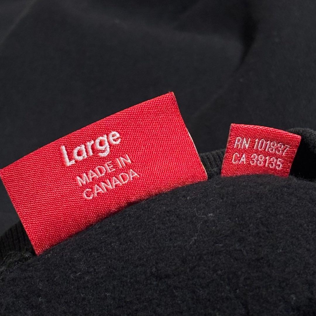 【美品】 シュプリーム ボックスロゴ クルーネック スウェット L ブラック