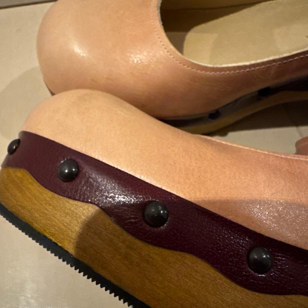 ジェーンマープル　木底アンクルストラップシューズ