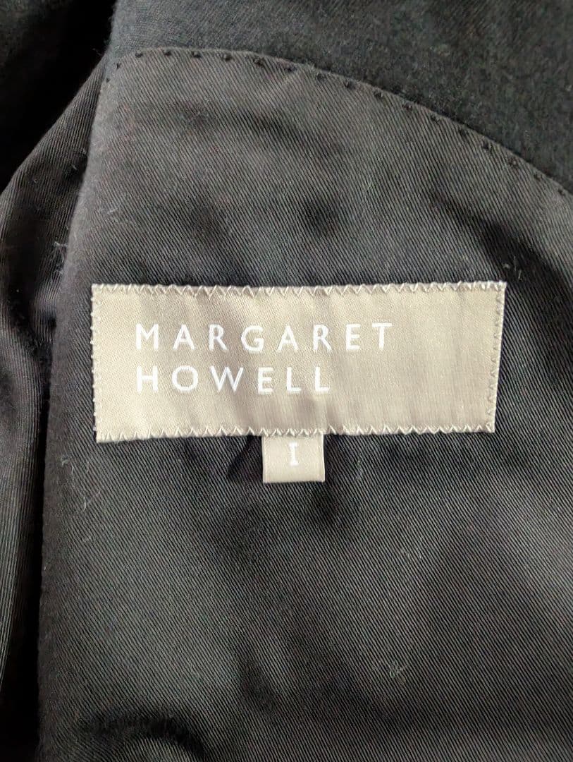 美品　MARGARET HOWELL　ウールコットン2Bテーラードジャケット