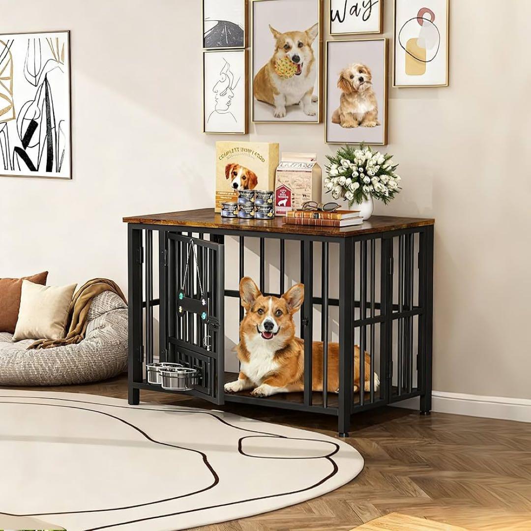 【本日限定】犬 ケージ 折りたたみ 屋根付き ペットサークル 持ち運び 犬ケージ