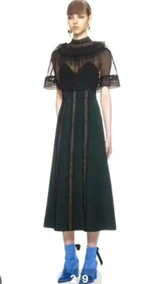 self-portrait セルフポートレイト ロングワンピース uk 6