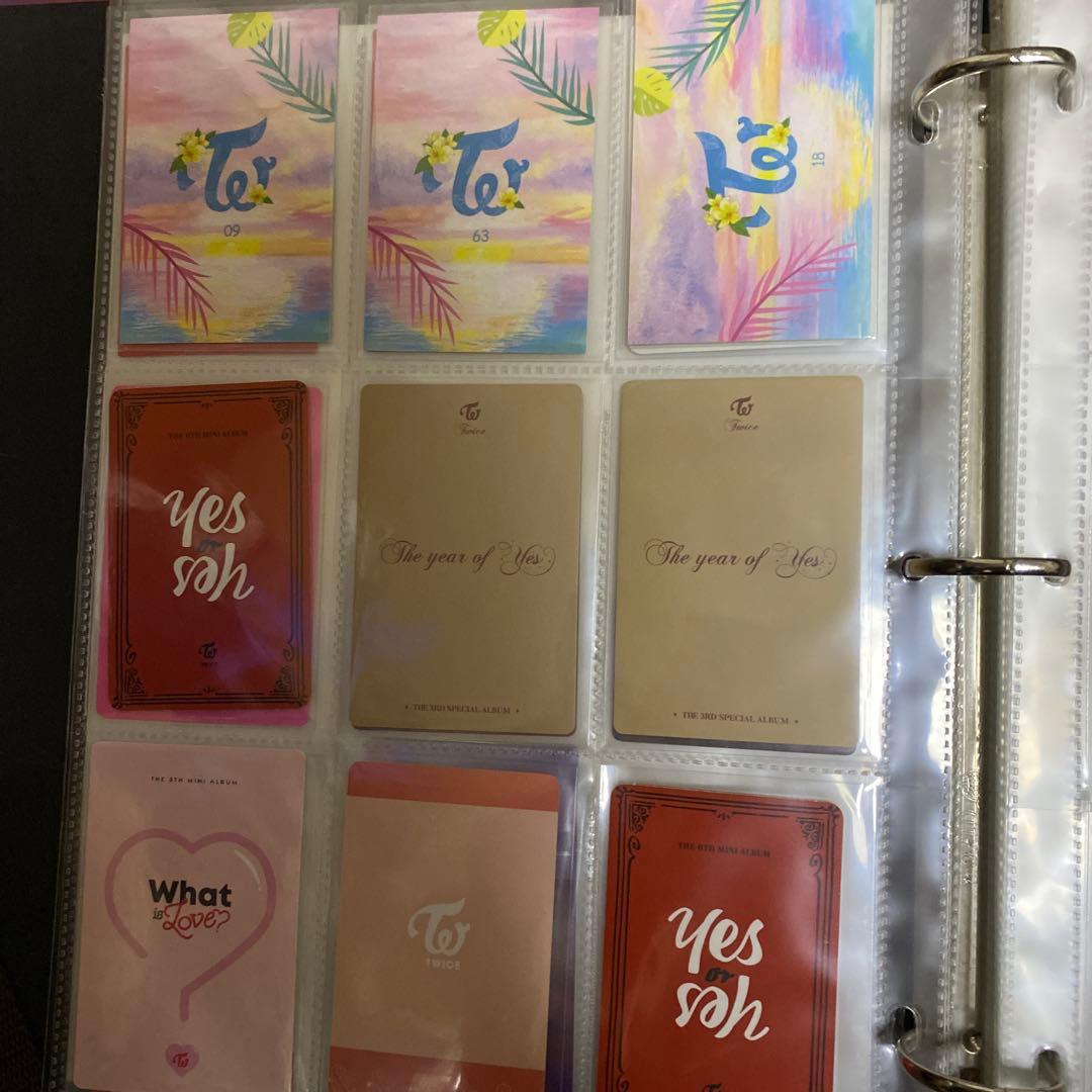 TWICE トレカバインダー　トレカセット　ツウィ，ミナ　全ては映っていません。