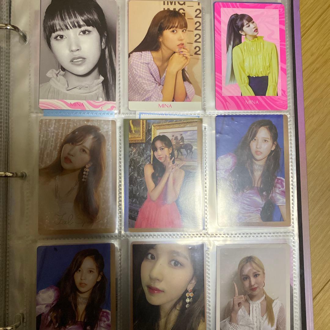 TWICE トレカバインダー　トレカセット　ツウィ，ミナ　全ては映っていません。