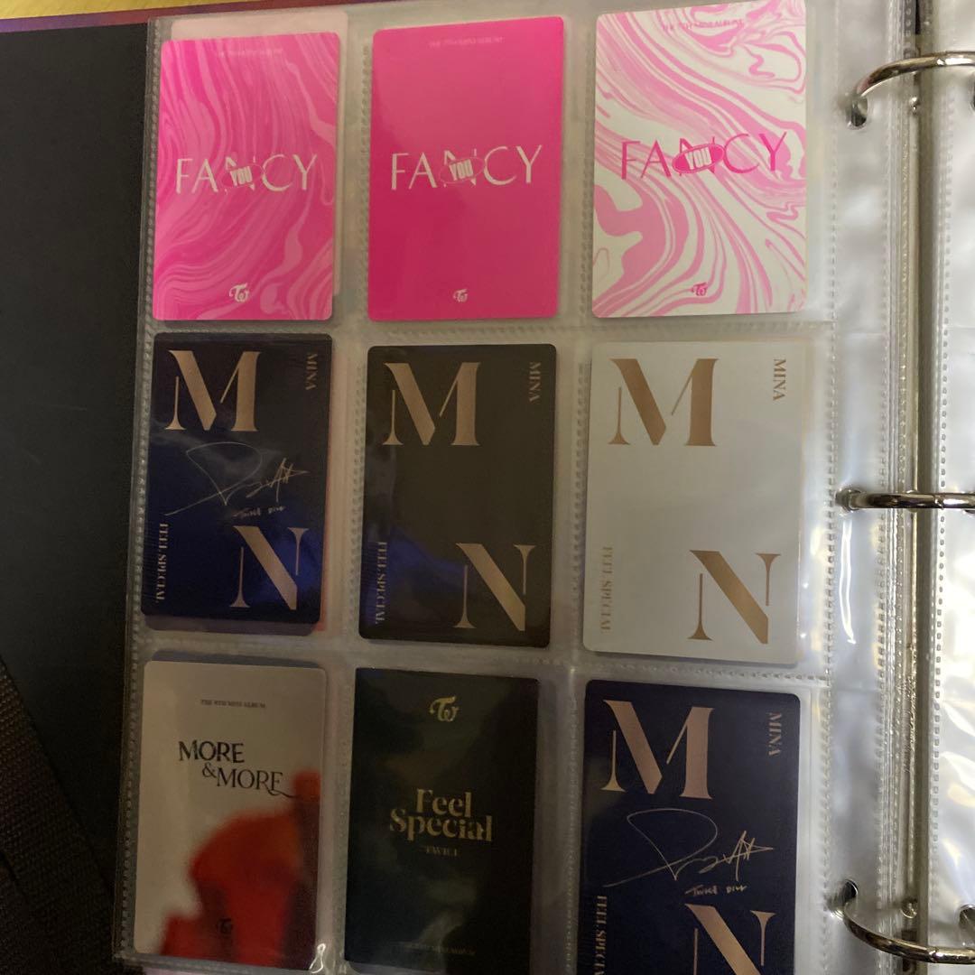 TWICE トレカバインダー　トレカセット　ツウィ，ミナ　全ては映っていません。