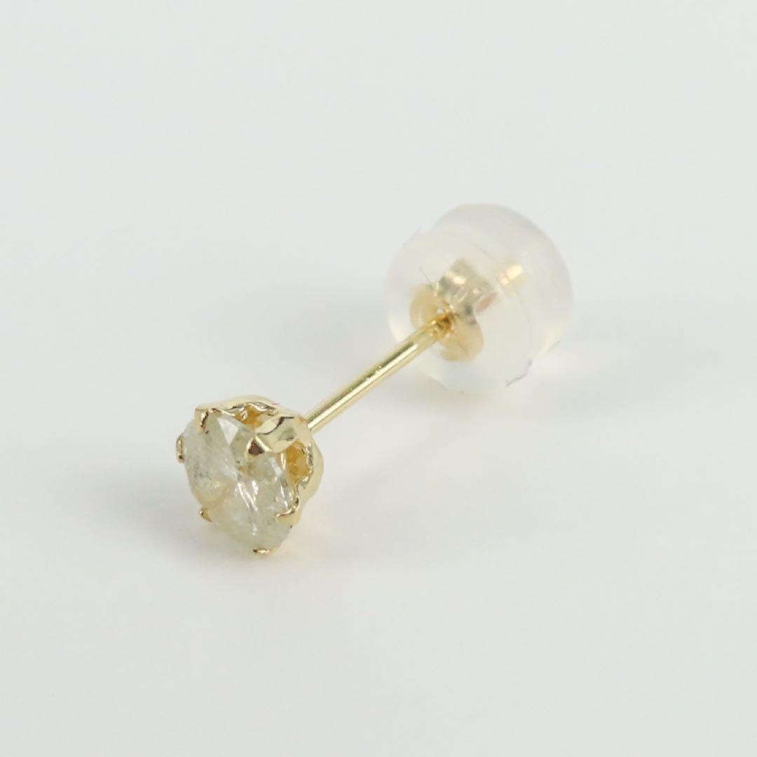 武*ち様 K18YG ダイヤモンド0.3ct 片耳ピアス　一粒ピアス　新品　レア