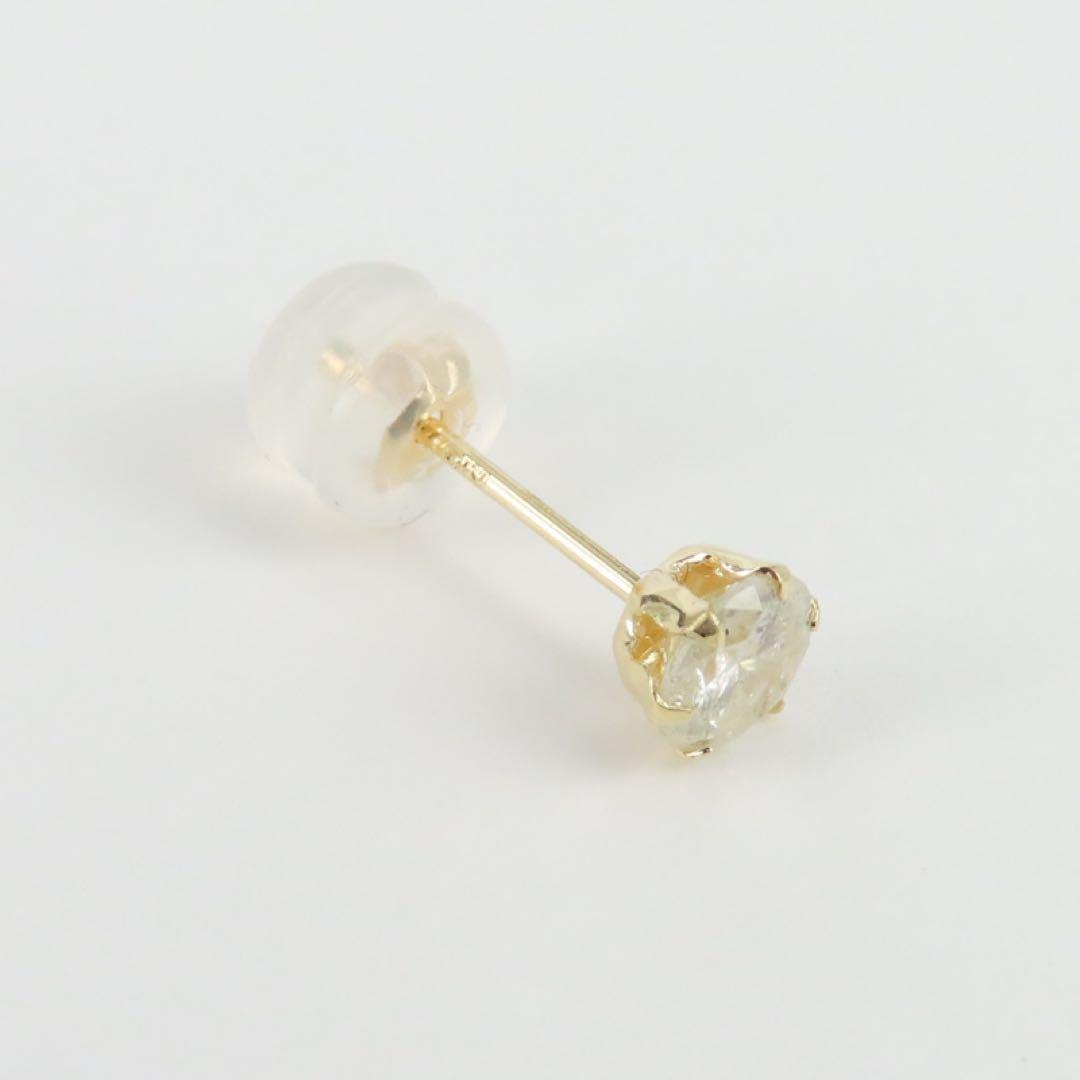 武*ち様 K18YG ダイヤモンド0.3ct 片耳ピアス　一粒ピアス　新品　レア